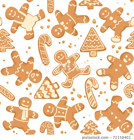Christmas and New Year decorative vector seamless pattern. Christmas and New Year decorative vector seamless pattern. 72158401