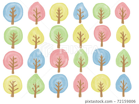 背景材料水彩紋理紡織品斯堪的納維亞現代森林 72159806