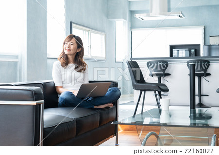Women living telework remote work lifestyle Women living telework remote work lifestyle 72160022