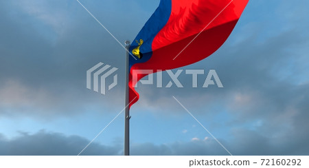 3d rendering of the national flag of the Liechtenstein 3d rendering of the national flag of the Liechtenstein 72160292