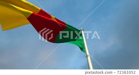 3d rendering of the national flag of the Cameroon 72161052