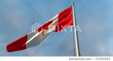 3d rendering of the national flag of the Canada 72161055
