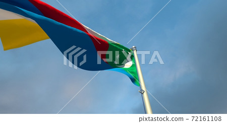 3d rendering of the national flag of the Comoros 3d rendering of the national flag of the Comoros 72161108
