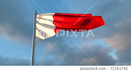3d rendering of the national flag of the Malta 3d rendering of the national flag of the Malta 72161742
