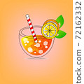 Glass of cocktail drink 72162332
