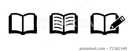 Book Icon Set / Simple / Notebook / Reading / Study / Learning / Pencil / Business 72162340