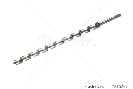 Huge drill for wood. Isolated on white background. 72162631