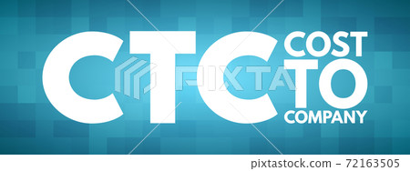 CTC - Cost To Company acronym, business concept 72163505