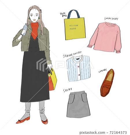 Coordination hand-drawn illustration Coordination hand-drawn illustration 72164373