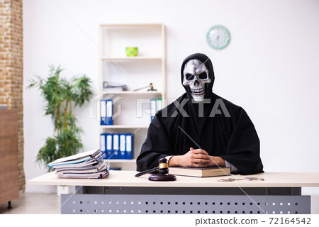 Demon judge working in the courthouse 72164542