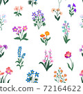 Seamless vector pattern in repeat.  72164622