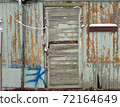 Cracked grunge close wooden texture door backdrop 72164649