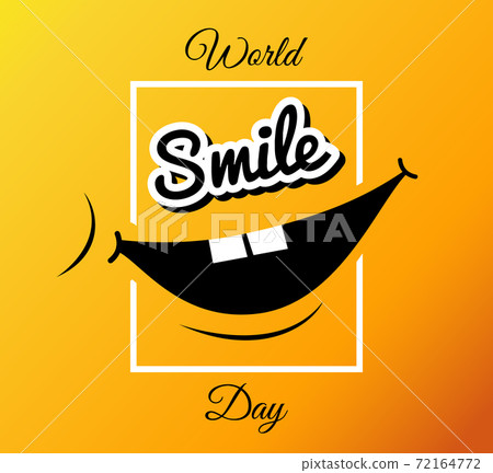 World Smile Day. bright vector greeting card World Smile Day. bright vector greeting card 72164772
