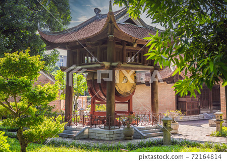 Temple of Literature in Hanoi in Southeast Asia, Vietnam. Temple of Confucius in Vietnamese capital Temple of Literature in Hanoi in Southeast Asia, Vietnam. Temple of Confucius in Vietnamese capital 72164814