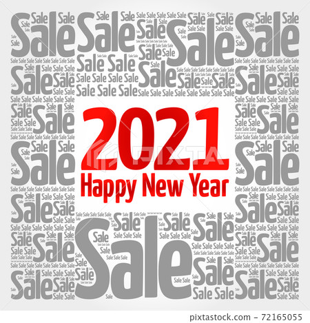 2021 Happy New Year. Christmas Sale word cloud background 2021 Happy New Year. Christmas Sale word cloud background 72165055