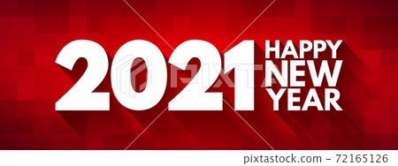 Happy New Year 2021 colorful banner template, xmas card Happy New Year 2021 colorful banner template, xmas card 72165126