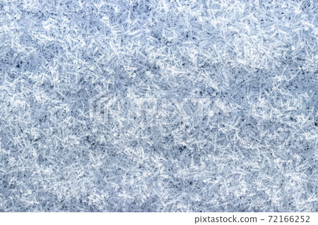 Top view of snow crystals illuminated by sunlight. Winter background. Top view of snow crystals illuminated by sunlight. Winter background. 72166252