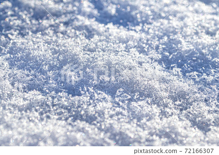 Snow crystals illuminated by sunlight. Winter background. Snow crystals illuminated by sunlight. Winter background. 72166307