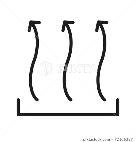 Heat icon three arrow up 72166357