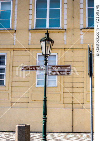 Signs inside Prague Castle Signs inside Prague Castle 72169249