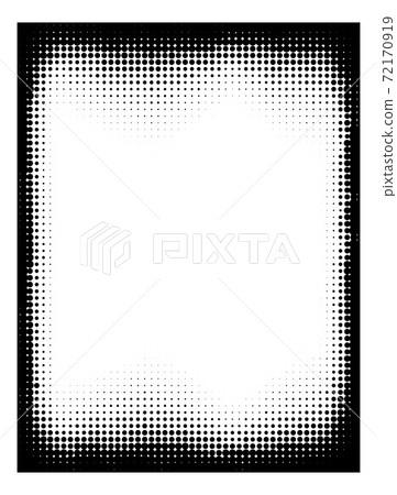 Retro Pop Art Half Tone Border Background Frame Retro Pop Art Half Tone Border Background Frame 72170919