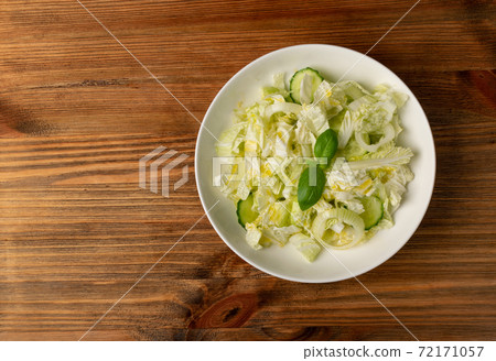 Heap of Chopped Chinese Cabbage, Napa Cabbage or Wombok Heap of Chopped Chinese Cabbage, Napa Cabbage or Wombok 72171057