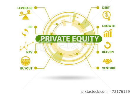 Private equity investment business concept 72176129