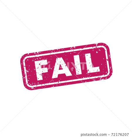 Fail stamp on white, vector Fail stamp on white, vector 72176207
