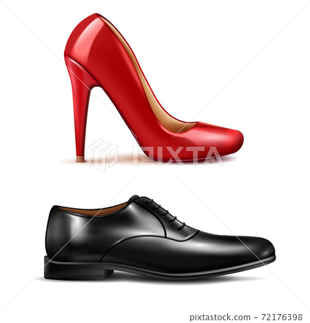 Shoes Realistic Set Shoes Realistic Set 72176398