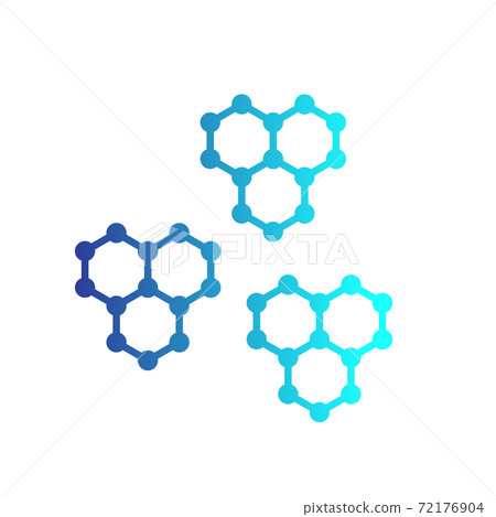 graphene structures vector illustration 72176904