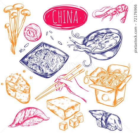 China Food Sketch Set China Food Sketch Set 72176966