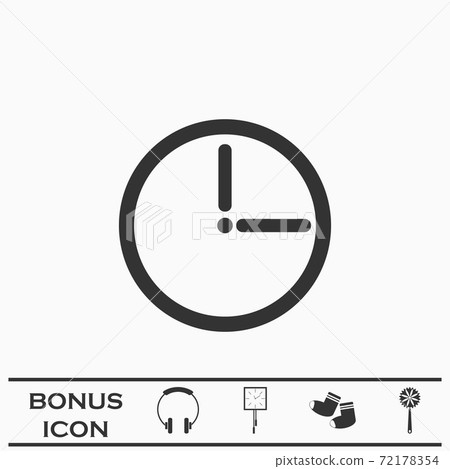 Passage of time icon flat. Passage of time icon flat. 72178354