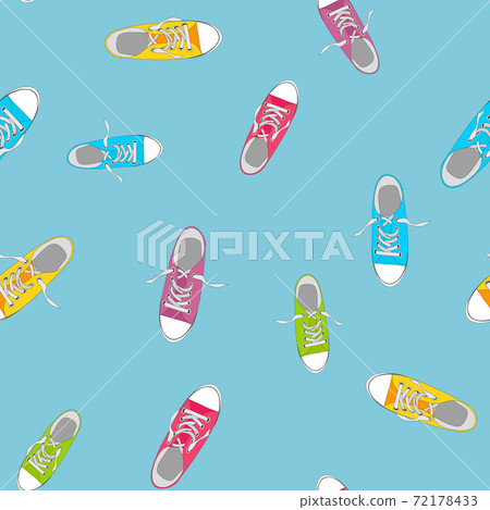 Shoes Seamless Pattern Background Vector... - Stock Illustration ...