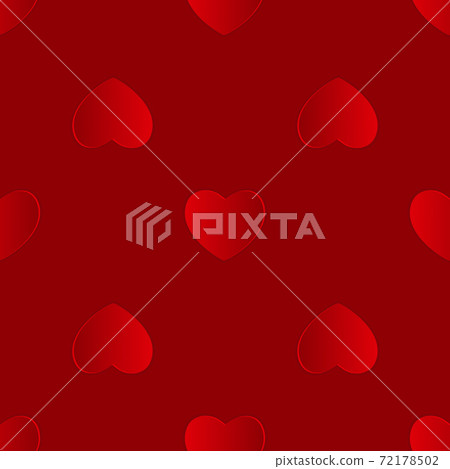 Valentines Day Heart Seamless Pattern... - Stock Illustration [72178502 ...