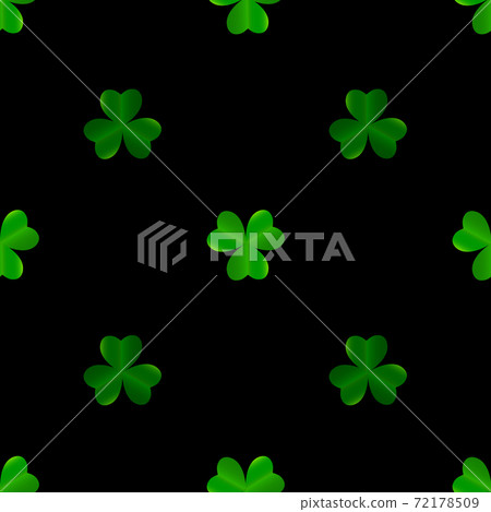 Clover Leaves Seamless Pattern Background... - Stock Illustration ...