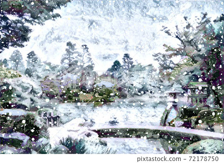 兼六園的雪 兼六園的雪 72178750