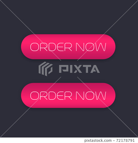 order now, buttons for web - Stock Illustration [72178791] - PIXTA