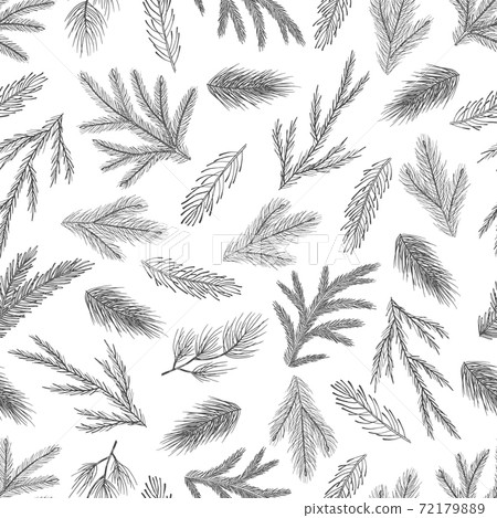 Xmas Seamless pattern with Christmas Tree... - Stock Illustration ...