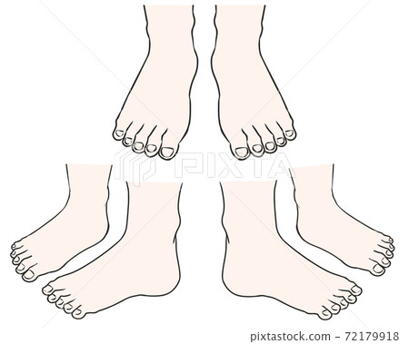 Foot variation white Foot variation white 72179918