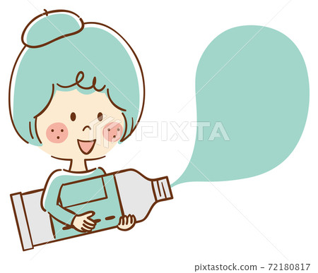 Woman with paint 72180817