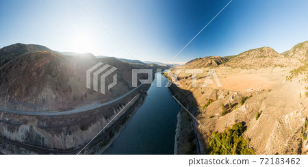 Beautiful Panoramic View of Canadian Nature 72183462