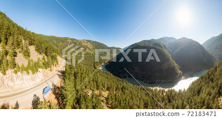 Beautiful Panoramic View of Canadian Nature Beautiful Panoramic View of Canadian Nature 72183471