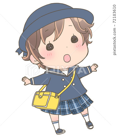 Girls wearing uniforms 72183610