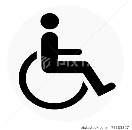 Wheelchair simple logo 72185267
