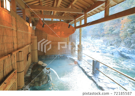 秘密溫泉飯屋溫泉露天浴池和風景德島縣 秘密溫泉飯屋溫泉露天浴池和風景德島縣 72185587