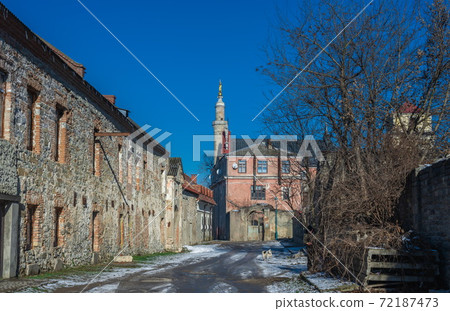 The old street of Kamianets-Podilskyi, Ukraine 72187473