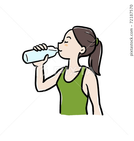 Illustration of a water drinker 72187570