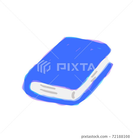 Cute Illustration of Book; Doodle style icon, Hand drawn vector illustration like watercolor 72188108