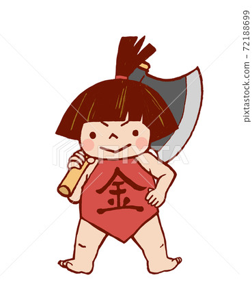Illustration of Kintaro who carried it in a pale color 72188699