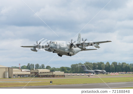 US Marine Corps KC-130J Aerial Refueling Aircraft Takeoff 72188848